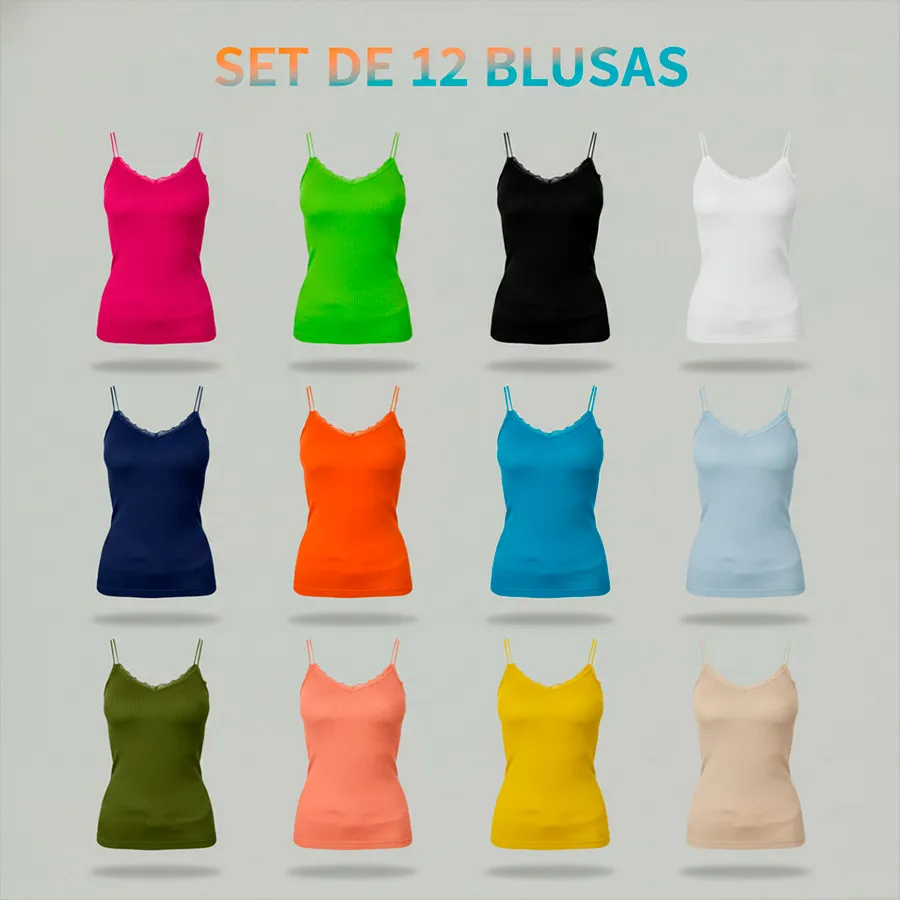 TR3.0 SET DE 12 BLUSAS CON HOLAN 6139